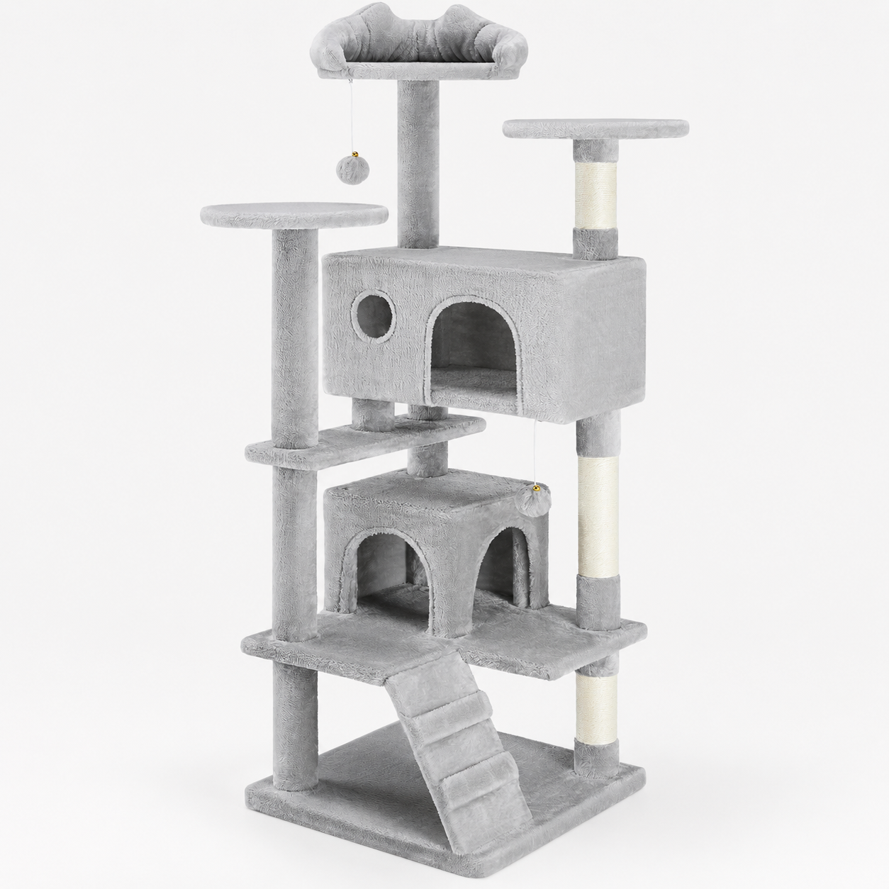 Large Multi-Level Cat Tree with Condos & Scratching Posts