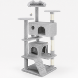 Large Multi-Level Cat Tree with Condos & Scratching Posts