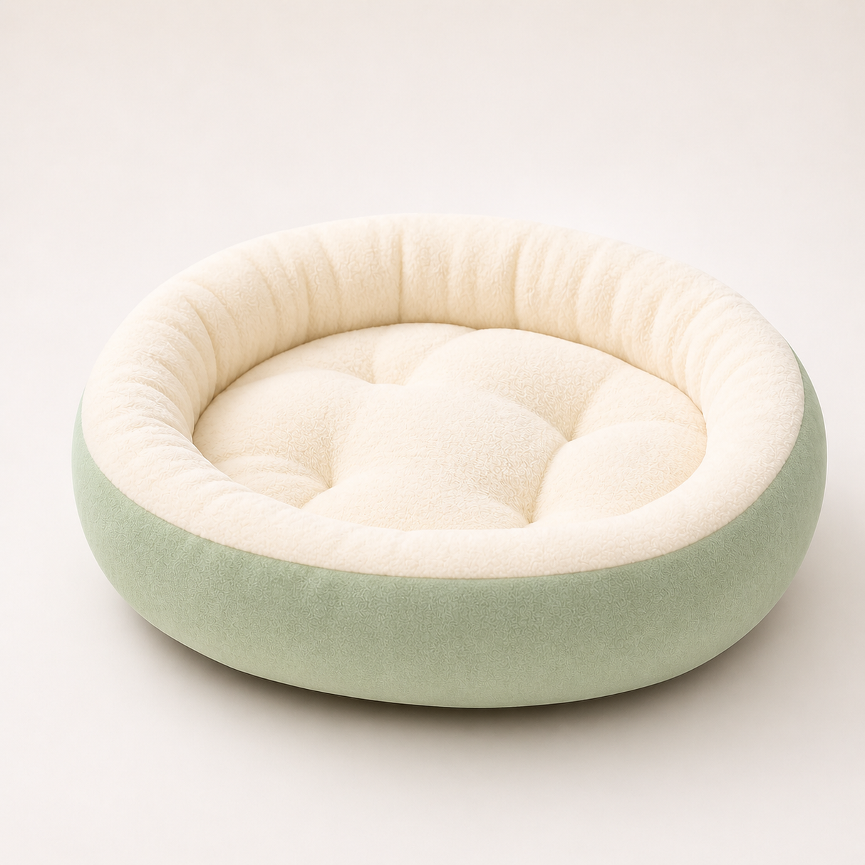 Cozy Oval Pet Bed - Warm Plush Bed for Cats & Dogs