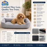 Comfort Plush Pet Sofa Bed - Deep Calming Rest