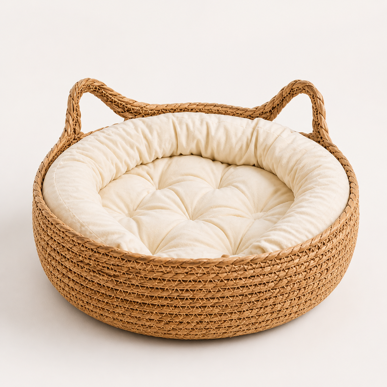 Woven Cat Bed - Handmade Comfort with Breathable Design