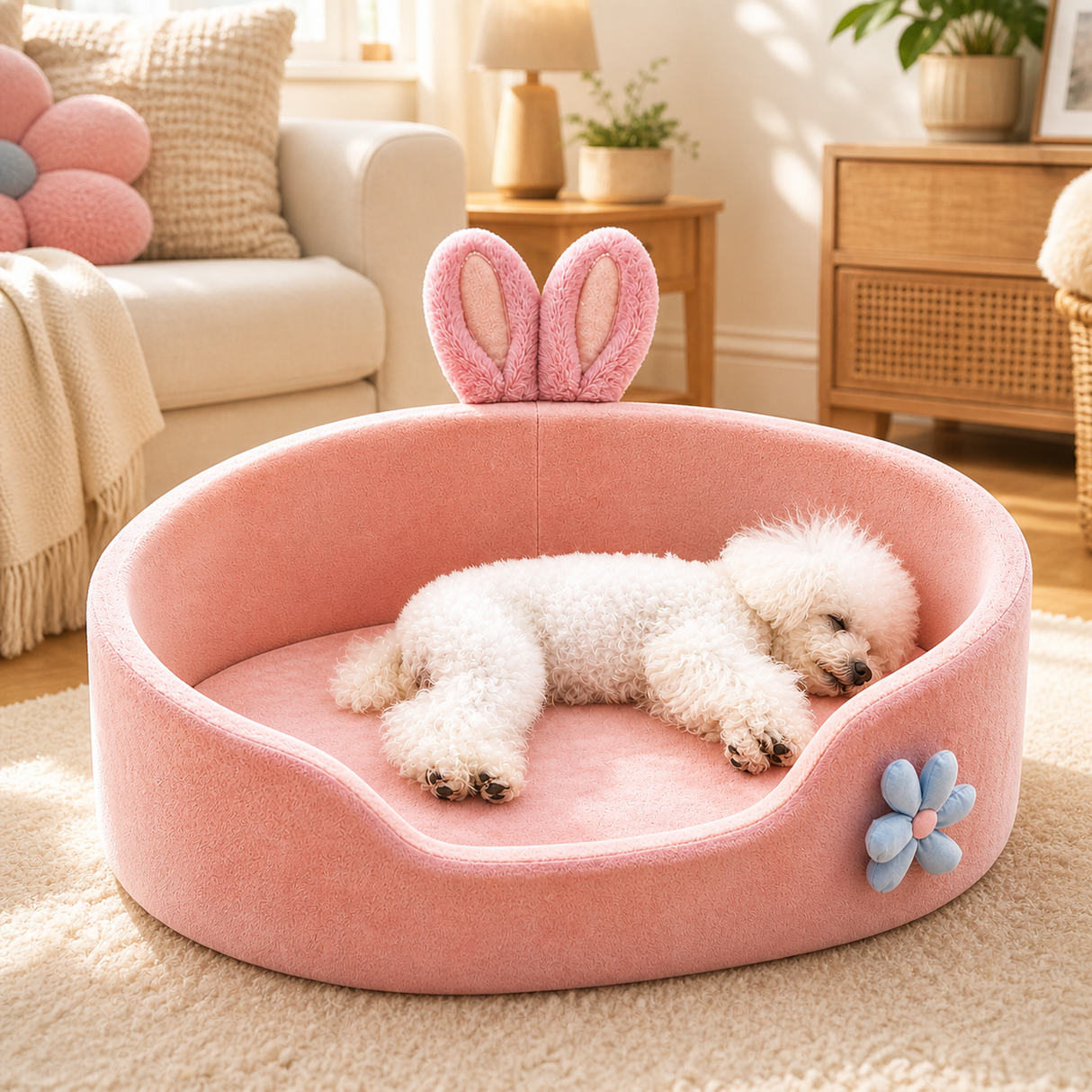Nest Plush Pet Bed - Cozy, Supportive Comfort for Cats & Dogs