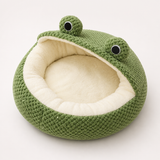 Frog Cozy Pet Bed - Playful Design with Warm, Secure Comfort