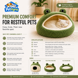 Frog Cozy Pet Bed - Playful Design with Warm, Secure Comfort