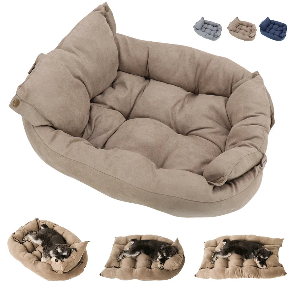 3-in-1 Pet Bed Mat - Sofa Bed Nest for Dogs & Cats