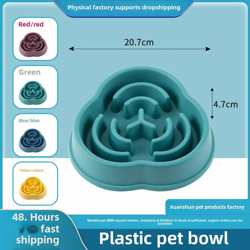 Slow Feeder Dog Bowl - Anti-Choking Slow Eating Design