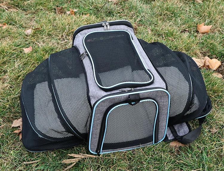 Expandable Pet Carrier Bag - Breathable Travel Comfort