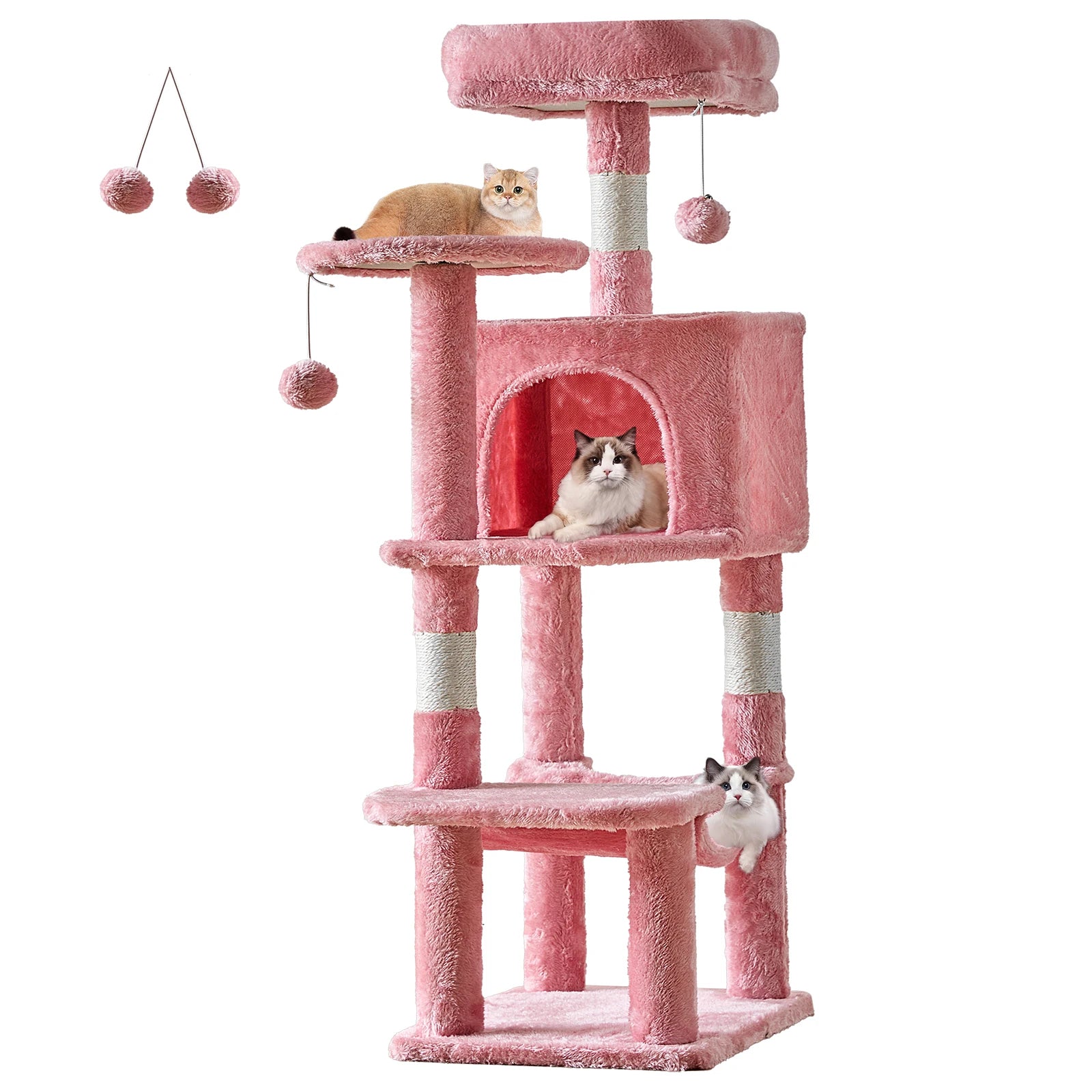 Tall Cat Tree Tower - Climbing Play Center for Indoor Cats