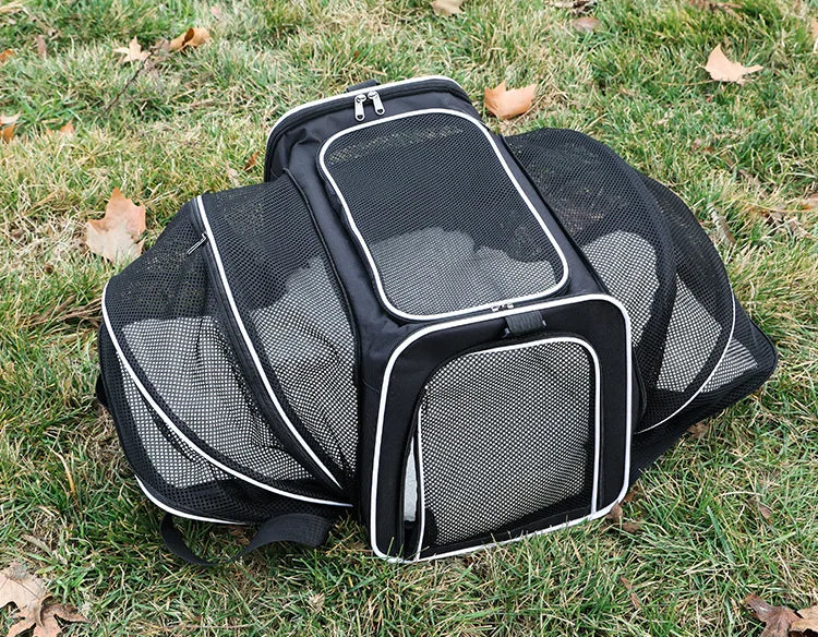 Expandable Pet Carrier Bag - Breathable Travel Comfort