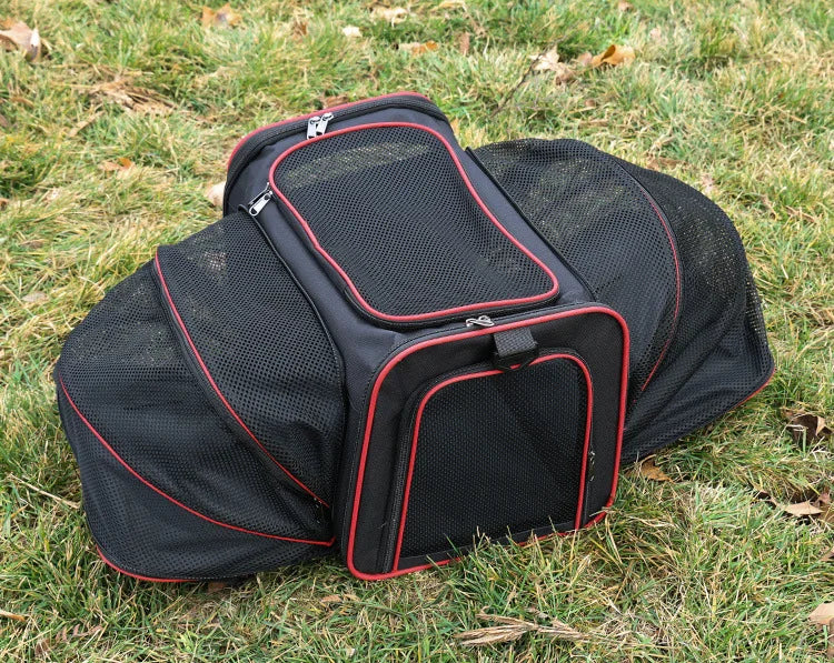 Expandable Pet Carrier Bag - Breathable Travel Comfort