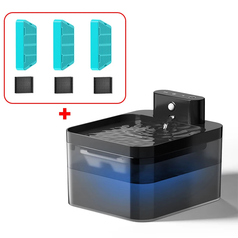 Wireless Cat Water Fountain - Motion Sensor Drinking Fountain