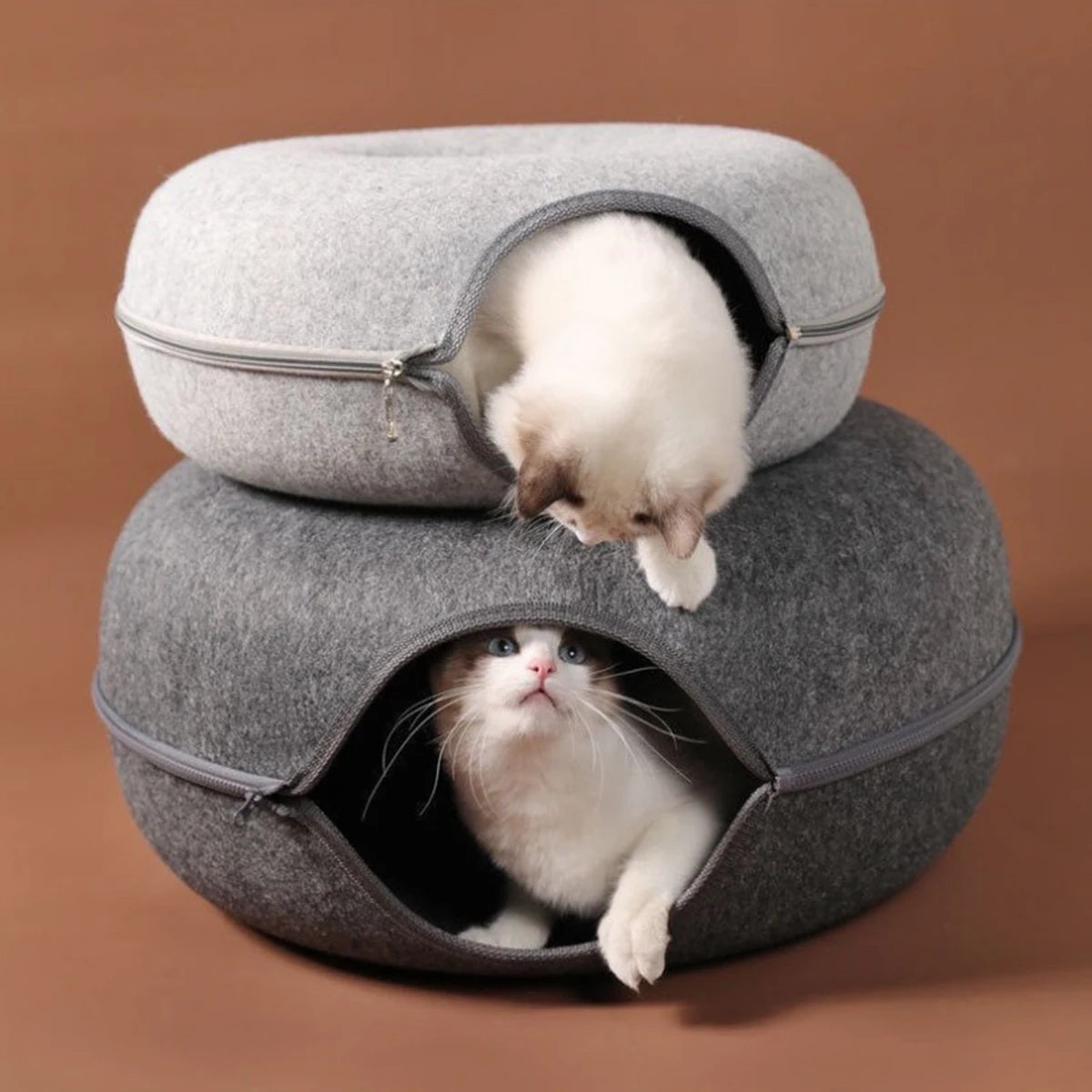 Cat Tunnel Bed - 2-in-1 Hideout & Play Tunnel