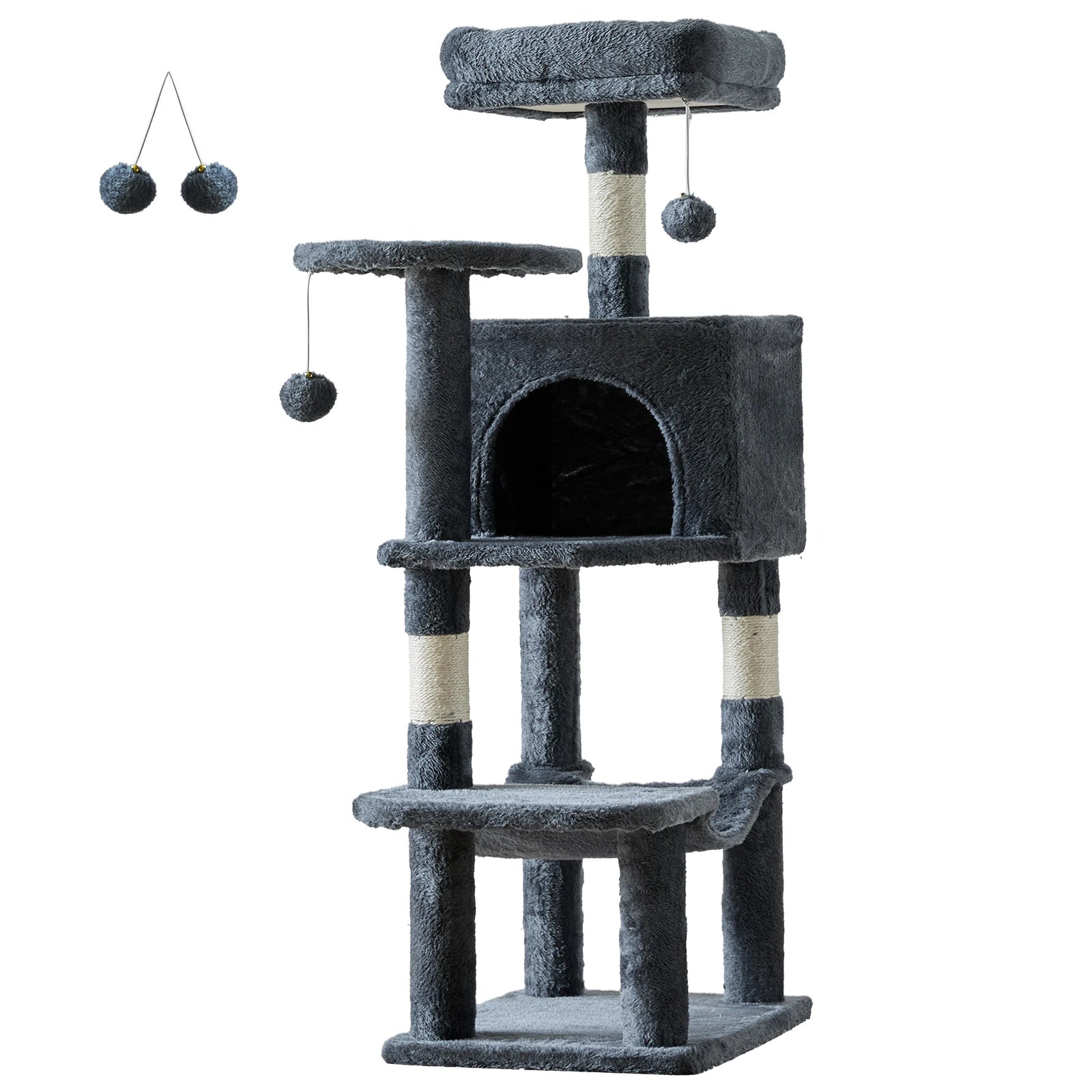 Tall Cat Tree Tower - Climbing Play Center for Indoor Cats