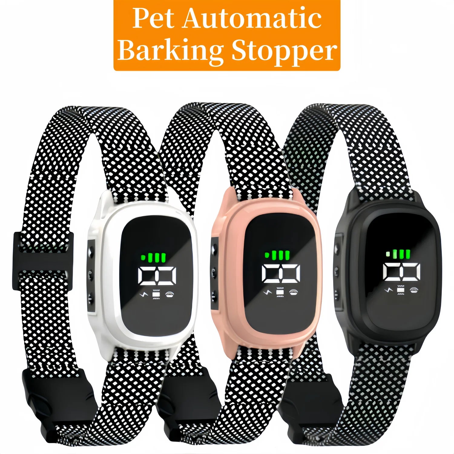 Automatic Anti-Bark Dog Collar - Stops Barking Fast