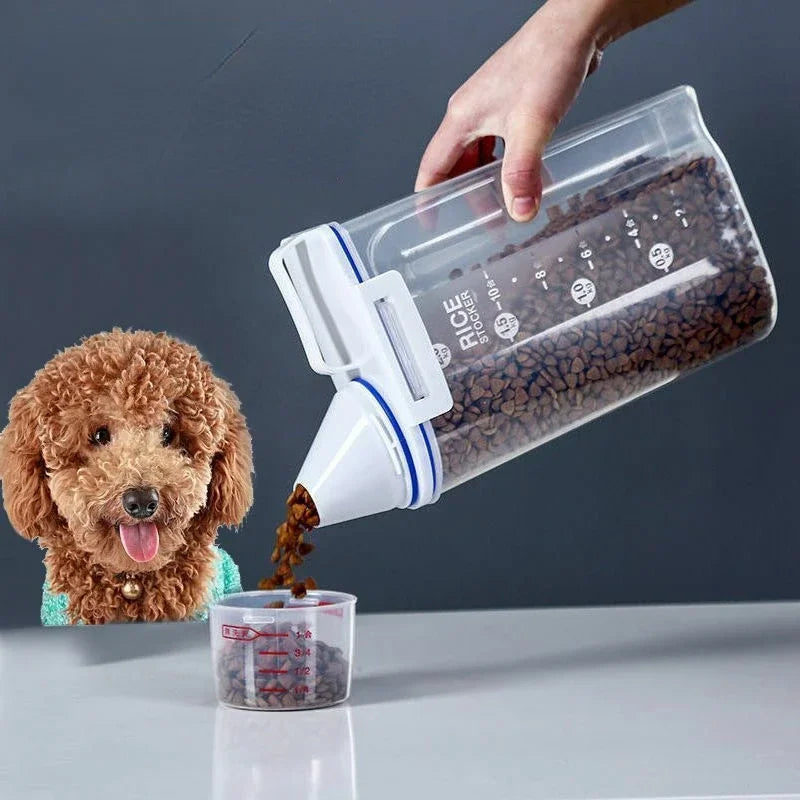 Airtight Pet Food Storage Container - Keeps Food Fresh