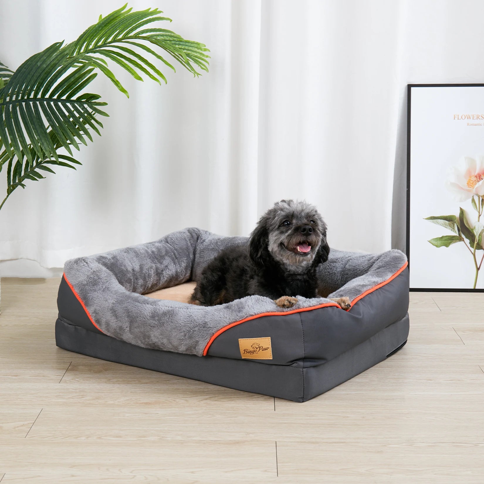 Orthopedic Dog Bed - Memory Foam Pet Bed for Large Dogs