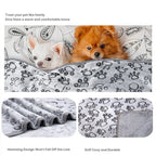 Paw Print Pet Blanket - Soft Warm Blanket for Dogs & Cats