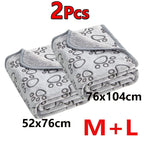 Paw Print Pet Blanket - Soft Warm Blanket for Dogs & Cats