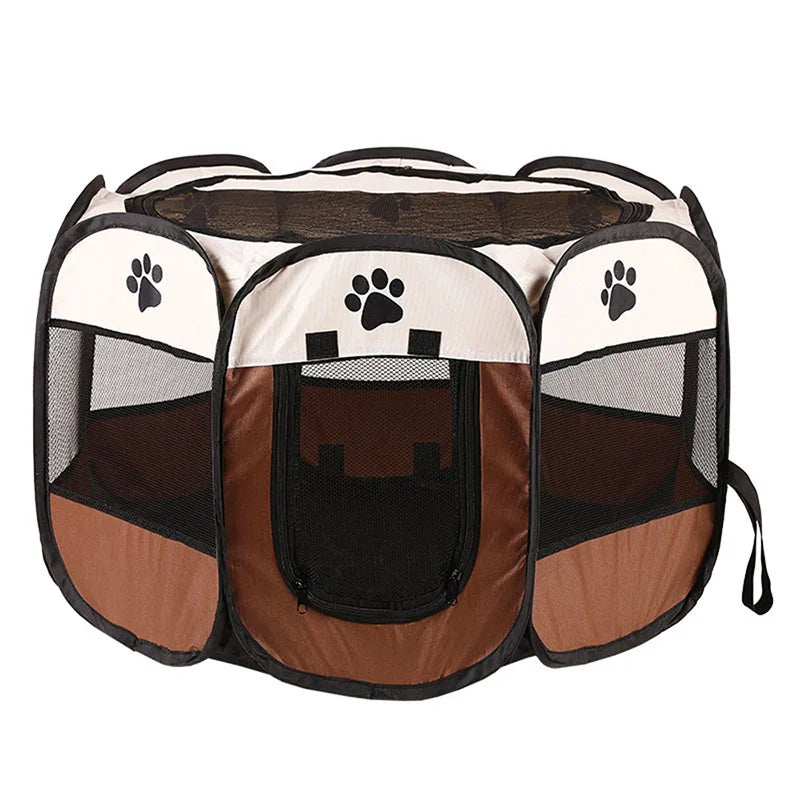 Foldable Pet Playpen - Portable Indoor/Outdoor Enclosure