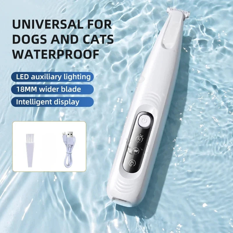Dog Paw Trimmer - Waterproof Grooming Clippers