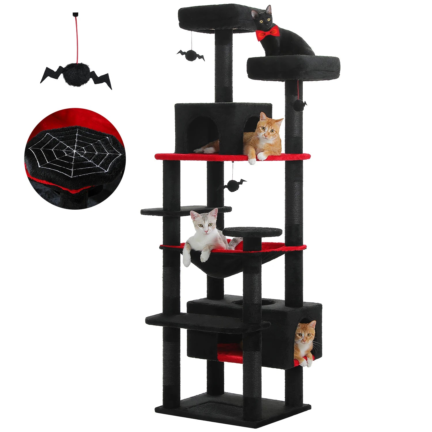 Large Cat Tree Tower - Multi-Level Scratching Post & Condo